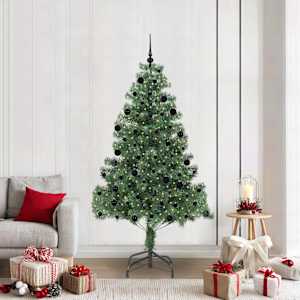 Božično drevo med 300 LED z stojalom Zelena 210 cm PVC