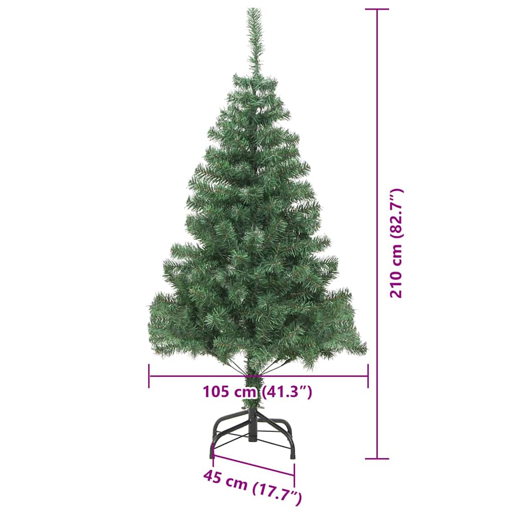 Vánoční stromeček s 300 LED diodami Zelená 210 cm PVC - obrázek 14