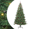 vidaXL J&otilde;ulupuu Roheline 240 cm PVC