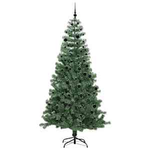 Vánoční stromeček s 300 LED diodami Zelená 240 cm PVC - obrázek 3