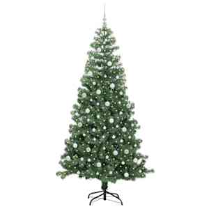Vánoční stromeček s 300 LED diodami Zelená 240 cm PVC - obrázek 3