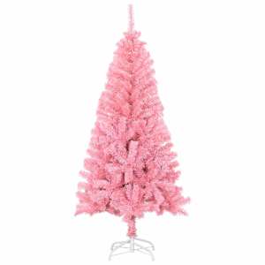 Vánoční stromeček s 150 LED diodami Růžová 120 cm PVC - obrázek 5