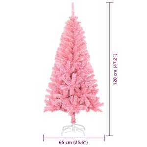 Vánoční stromeček s 150 LED diodami Růžová 120 cm PVC - obrázek 14