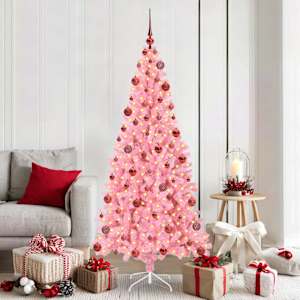 Vánoční stromeček Růžová 180 cm PVC - obrázek 1