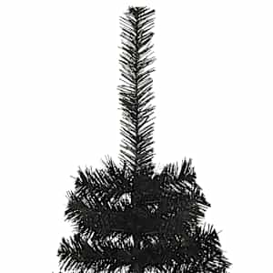 Vánoční stromeček s 300 LED diodami s stojanem Černá 180 cm PVC - obrázek 5
