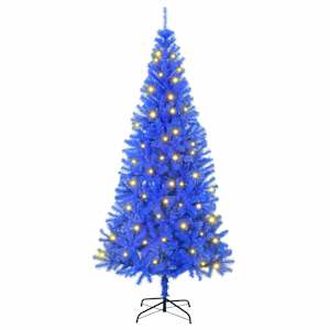 Vánoční stromeček s 300 LED diodami s stojanem Modrá 180 cm PVC - obrázek 3