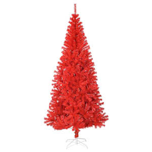 Vánoční stromeček s 300 LED diodami Červená 210 cm PVC - obrázek 5