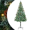 vidaXL Tehisj&otilde;ulupuu koos 300 LED-iga Roheline 180 cm PVC ja teras