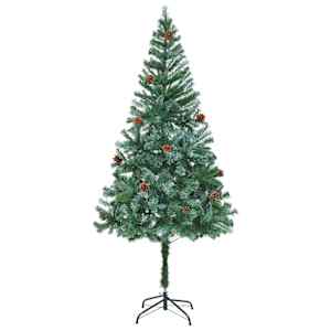 Umělý vánoční stromeček s stojanem Zelená 180 cm PVC a Ocel - obrázek 4