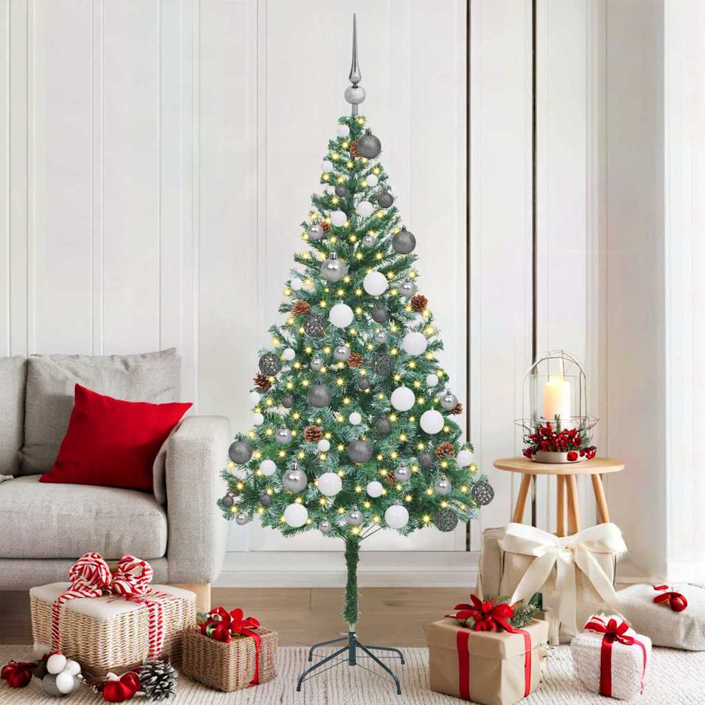 vidaXL Brad de Crăciun Artificial Verde 180cm PVC