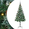 vidaXL Tehisj&otilde;ulupuu koos 300 LED-iga Roheline 180 cm PVC ja teras