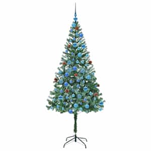 Umělý vánoční stromeček s stojanem Zelená 180 cm PVC a Ocel - obrázek 4