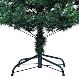 Umělý osvětlený vánoční stromeček Zelená 120 cm PVC a kov - obrázek 14