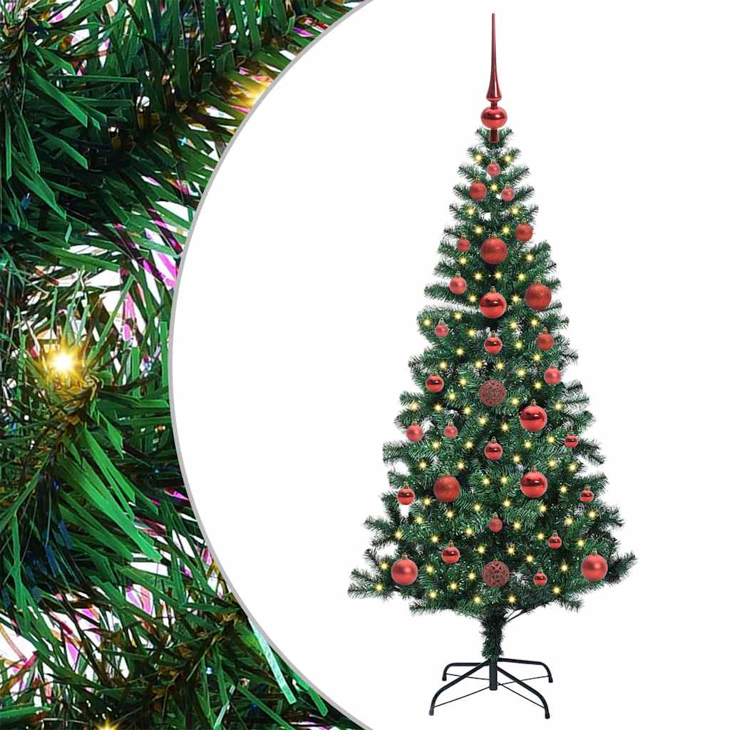 Thumbnail - vidaXL Künstlicher vorbeleuchteter Weihnachtsbaum Grün 120 cm