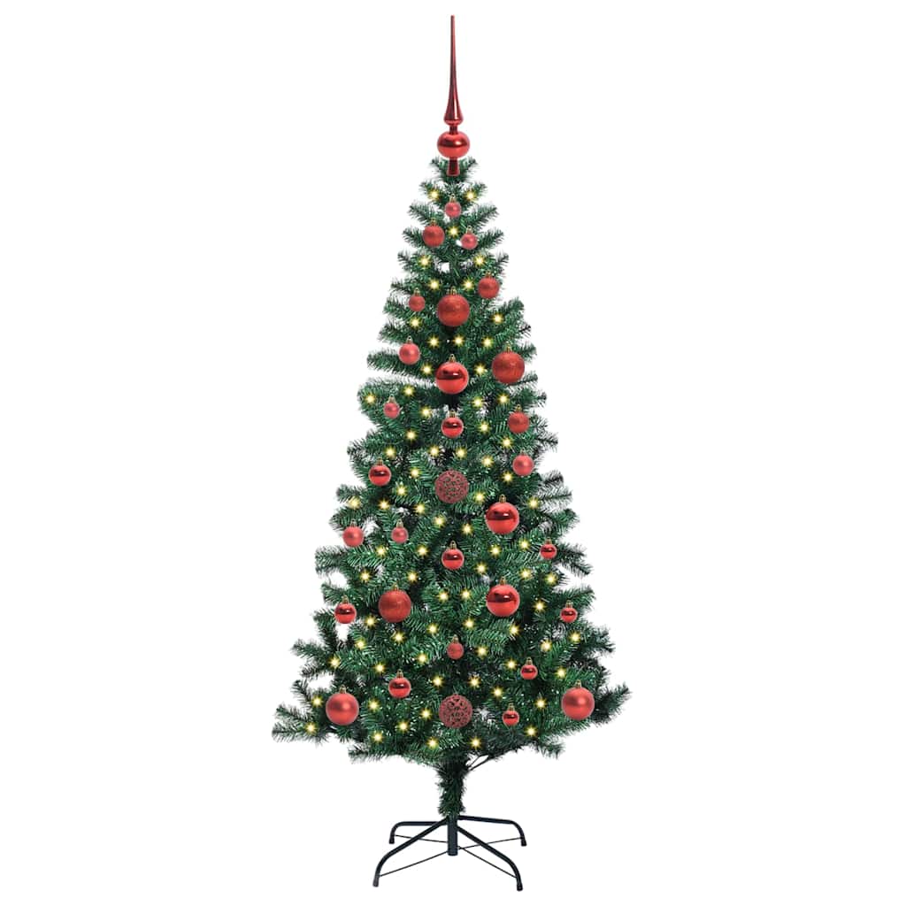 Thumbnail - vidaXL Künstlicher vorbeleuchteter Weihnachtsbaum Grün 120 cm