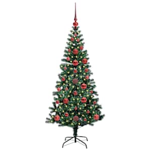 Umělý osvětlený vánoční stromeček Zelená 120 cm PVC a kov - obrázek 3