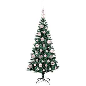 Umělý osvětlený vánoční stromeček Zelená 120 cm PVC a kov - obrázek 4