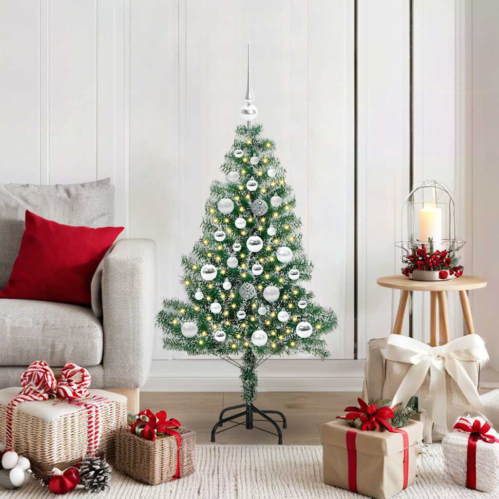 Arbre de Noël artificiel floconné de neige avec lumière LED