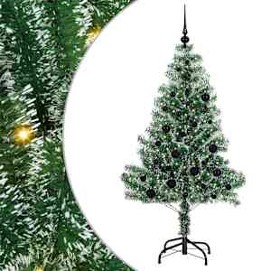 Umělý vánoční stromeček se sněhem a LED osvětlením 150 cm - obrázek 2