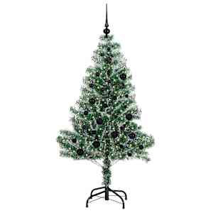 Umělý vánoční stromeček se sněhem a LED osvětlením 150 cm - obrázek 3
