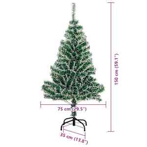 Umělý vánoční stromeček se sněhem a LED osvětlením 150 cm - obrázek 15