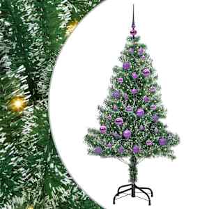 Umělý vánoční stromeček se sněhem a LED osvětlením 150 cm - obrázek 2