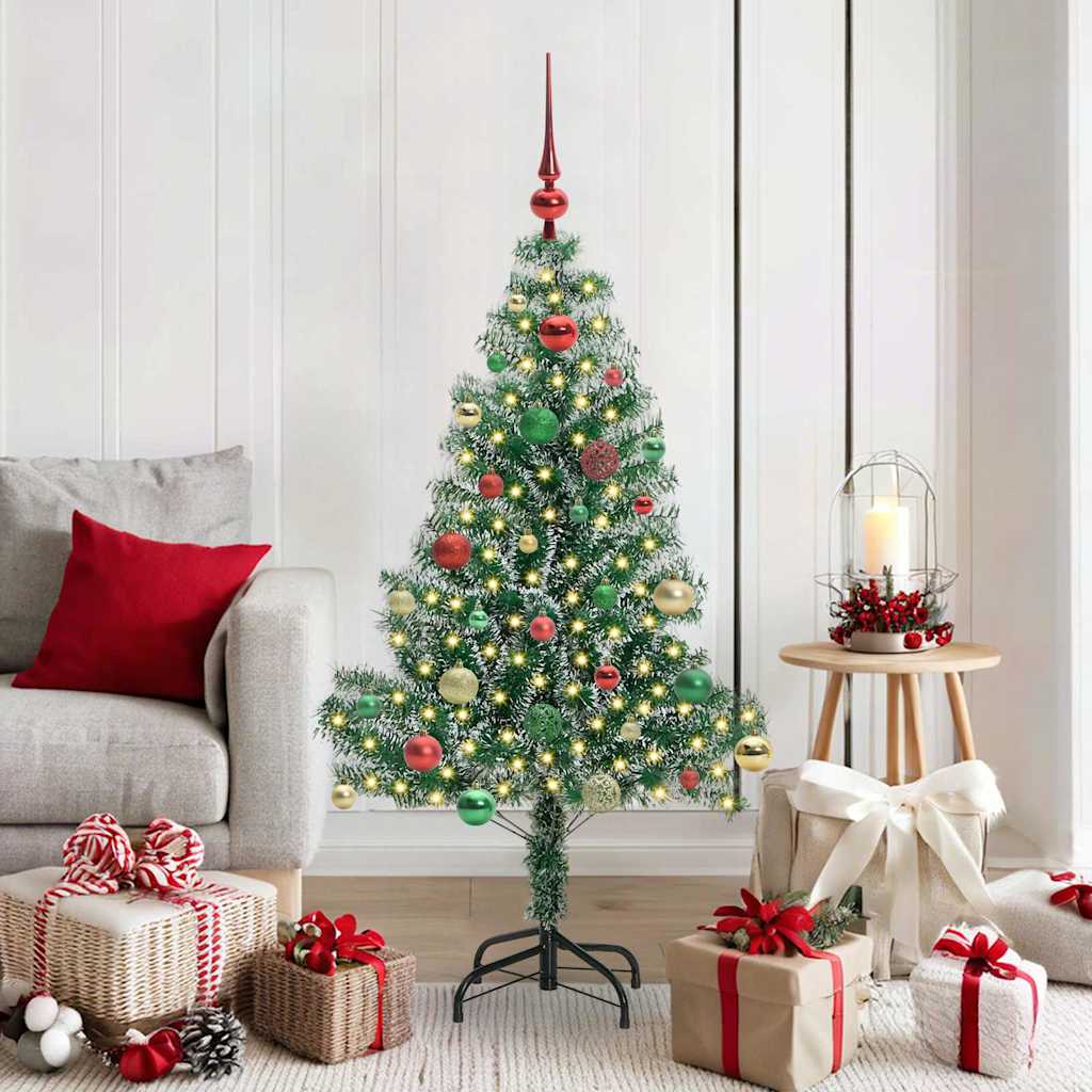 Arbre de Noël artificiel floconné de neige avec lumière LED