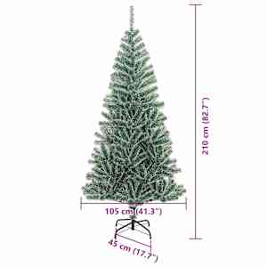 Umělý vánoční stromeček se sněhem a LED osvětlením 210 cm - obrázek 15