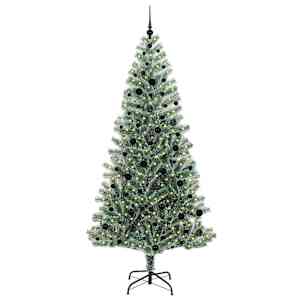 Umělý vánoční stromeček se sněhem a LED osvětlením 240 cm - obrázek 3
