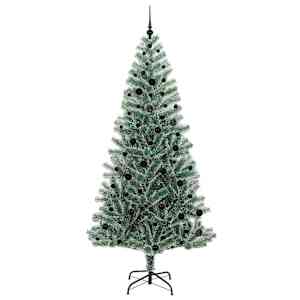 Umělý vánoční stromeček se sněhem a LED osvětlením 240 cm - obrázek 4