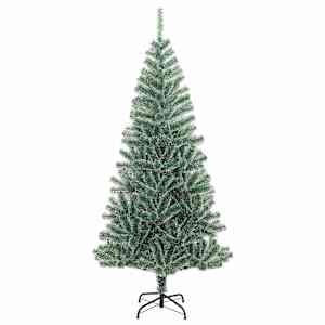 Umělý vánoční stromeček se sněhem a LED osvětlením 240 cm - obrázek 5