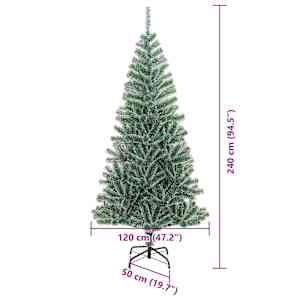 Umělý vánoční stromeček se sněhem a LED osvětlením 240 cm - obrázek 15