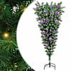 vidaXL Peegelpildis kunstlik j&otilde;ulupuu koos pallikomplektiga 120 cm PVC