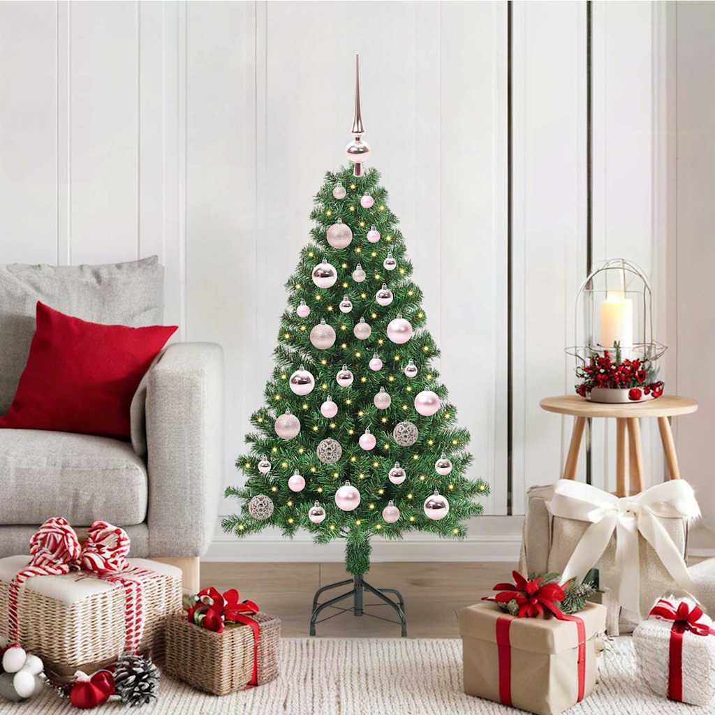 Sapin de Noël artificiel Vert 120 cm PVC, Acier et Plastique