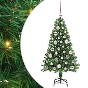 vidaXL Tehisj&otilde;ulupuu Roheline 120 cm PVC ja Teras ja Plast