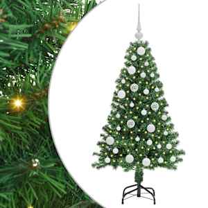 vidaXL Tehisj&otilde;ulupuu Roheline 120 cm PVC ja Teras ja Plast