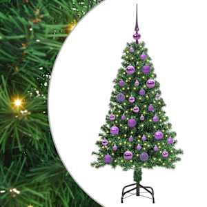 vidaXL Tehisj&otilde;ulupuu Roheline 120 cm PVC ja Teras ja Plast
