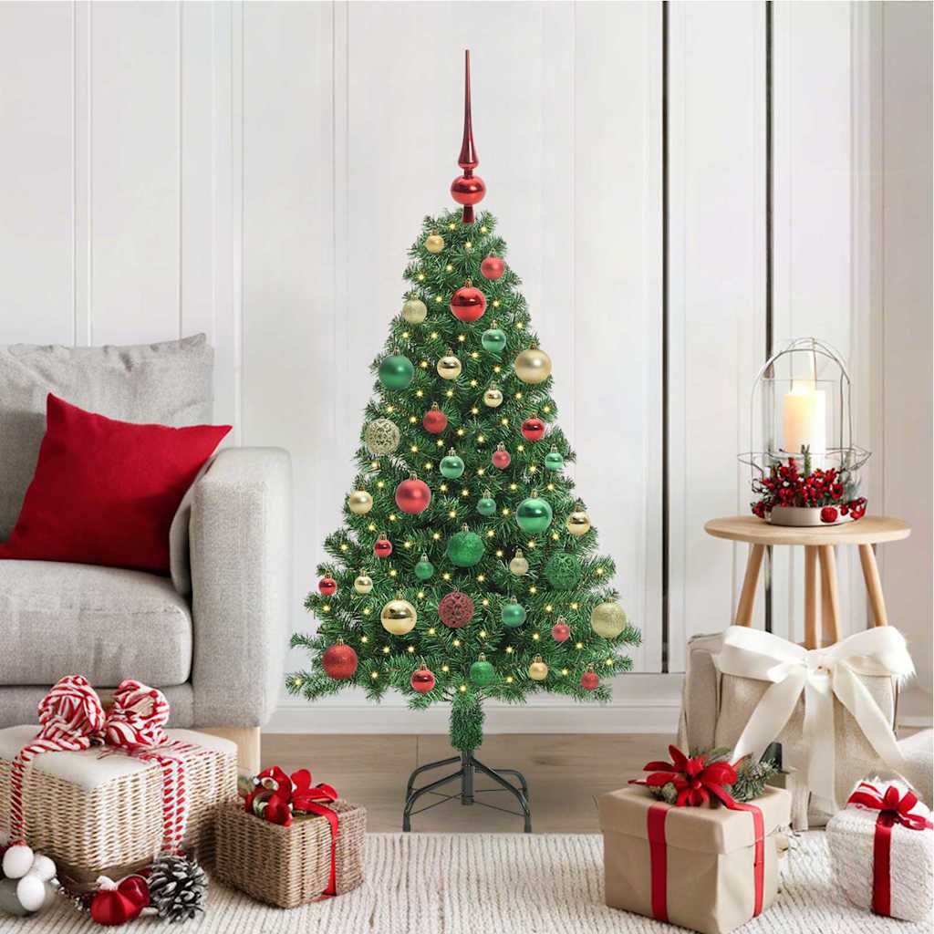 Sapin de Noël artificiel Vert 120 cm PVC, Acier et Plastique