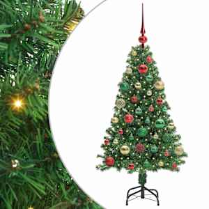 vidaXL Tehisj&otilde;ulupuu Roheline 120 cm PVC ja Teras ja Plast