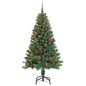 Umělý vánoční stromeček Zelená 150 cm PVC, ocel a plast - obrázek 3
