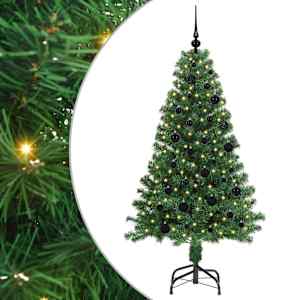 Umělý vánoční stromeček Zelená 150 cm PVC, ocel a plast - obrázek 2