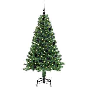 Umělý vánoční stromeček Zelená 150 cm PVC, ocel a plast - obrázek 3