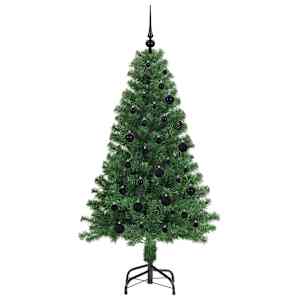 Umělý vánoční stromeček Zelená 150 cm PVC, ocel a plast - obrázek 4
