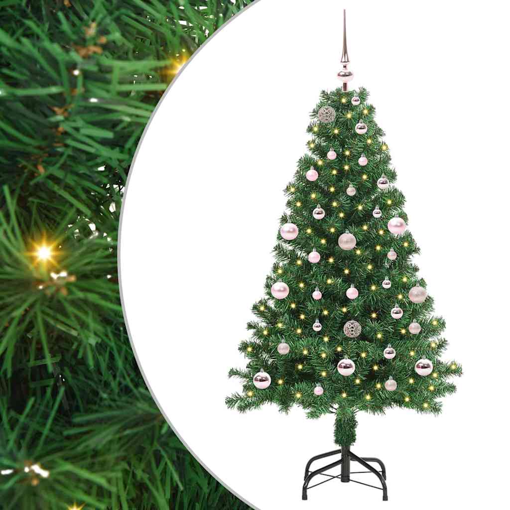 Sapin de Noël artificiel Vert 150 cm PVC, Acier et Plastique