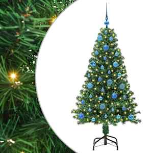 Umělý vánoční stromeček Zelená 150 cm PVC, ocel a plast - obrázek 2