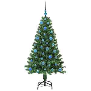 Umělý vánoční stromeček Zelená 150 cm PVC, ocel a plast - obrázek 4