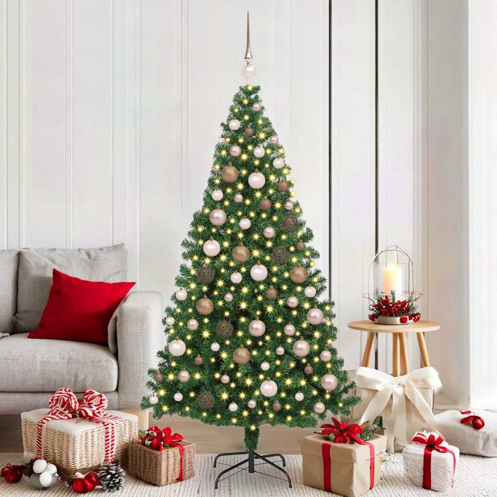 Sapin de Noël artificiel Vert 180 cm PVC, Acier et Plastique