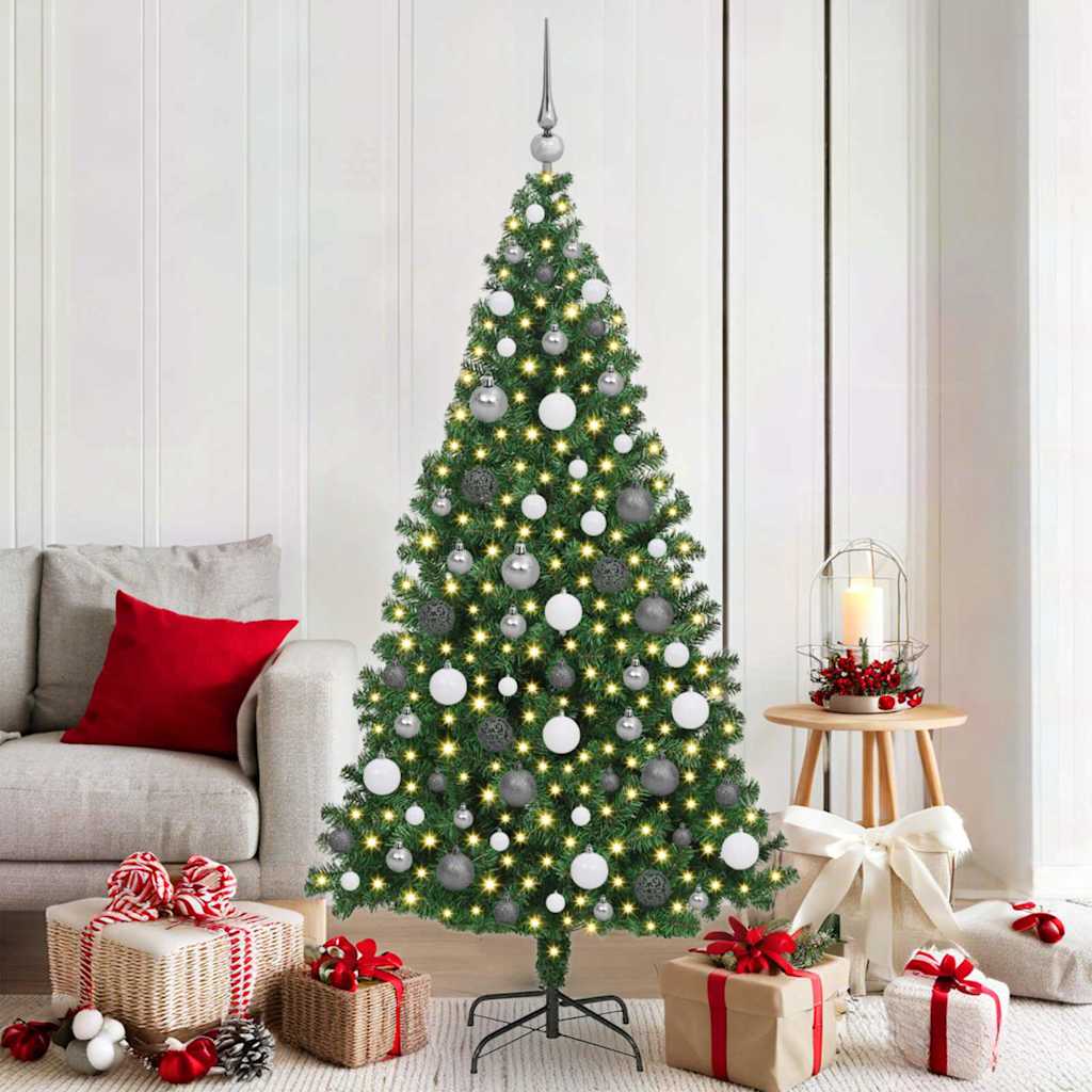 Sapin de Noël artificiel Vert 180 cm PVC, Acier et Plastique