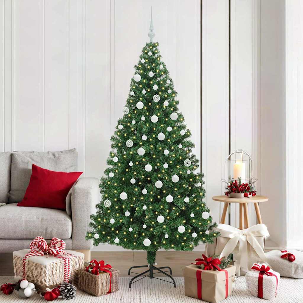 Sapin de Noël artificiel Vert 180 cm PVC, Acier et Plastique