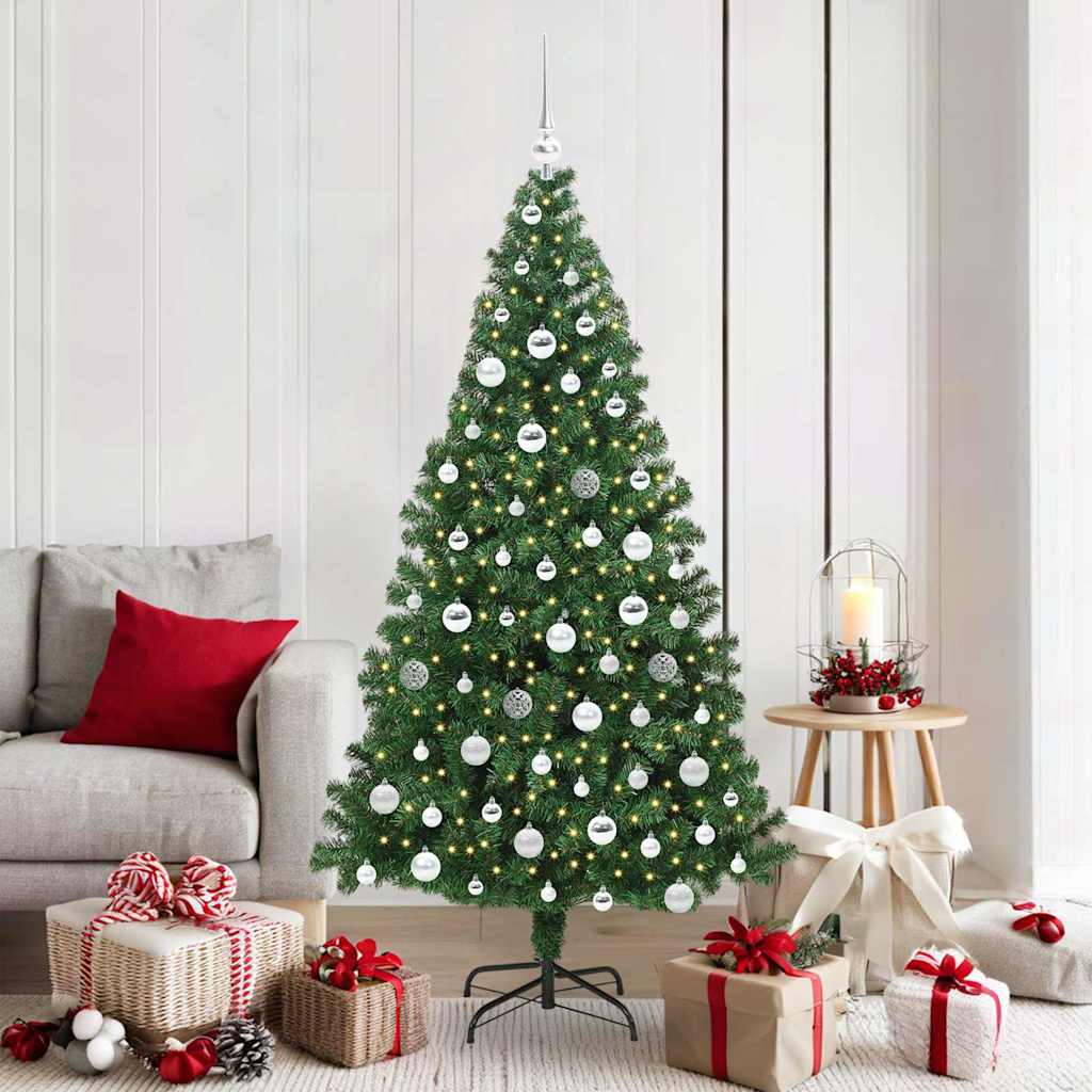 Sapin de Noël artificiel Vert 180 cm PVC, Acier et Plastique
